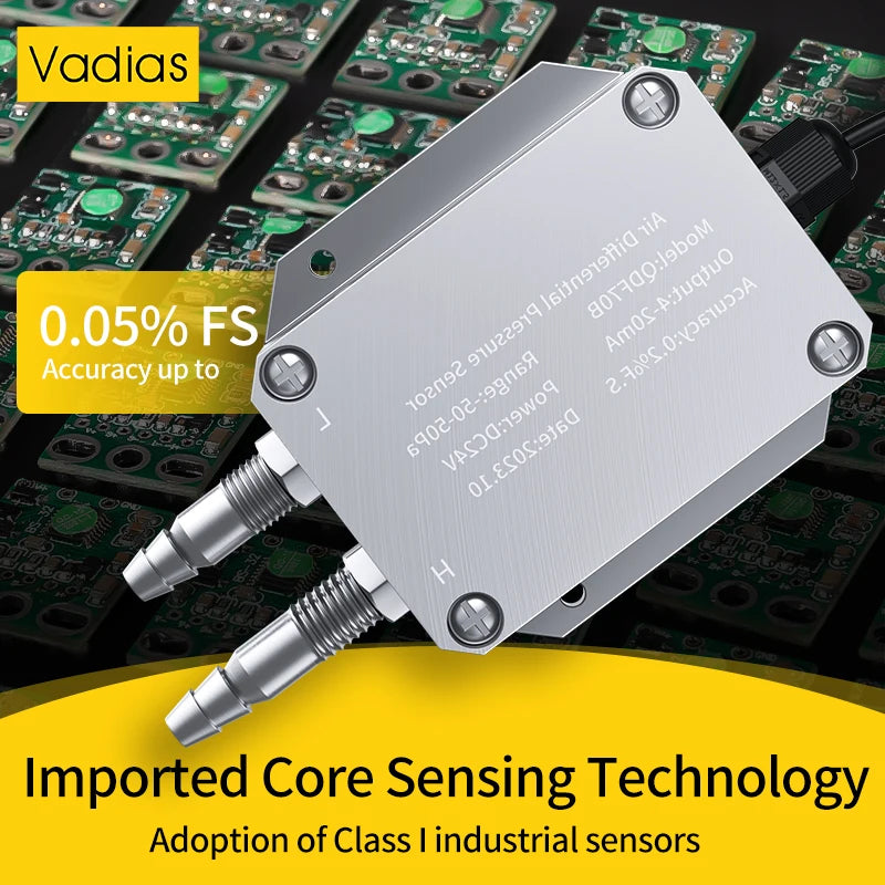 Differential Pressure Sensor 0-50pa 0-200pa 0-500pa 0-10Kpa Wind Air Differential Pressure Transmitter 4-20mA 0-10V 0-5V RS485
