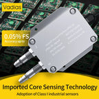 Differential Pressure Sensor 0-50pa 0-200pa 0-500pa 0-10Kpa Wind Air Differential Pressure Transmitter 4-20mA 0-10V 0-5V RS485