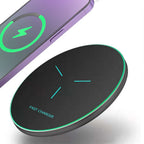 Wireless Charger Pad Induction Fast Wireless Charging Station For iPhone 17 16 15 14 13 12 Pro Max Samsung Xiaomi Oppo Huawei