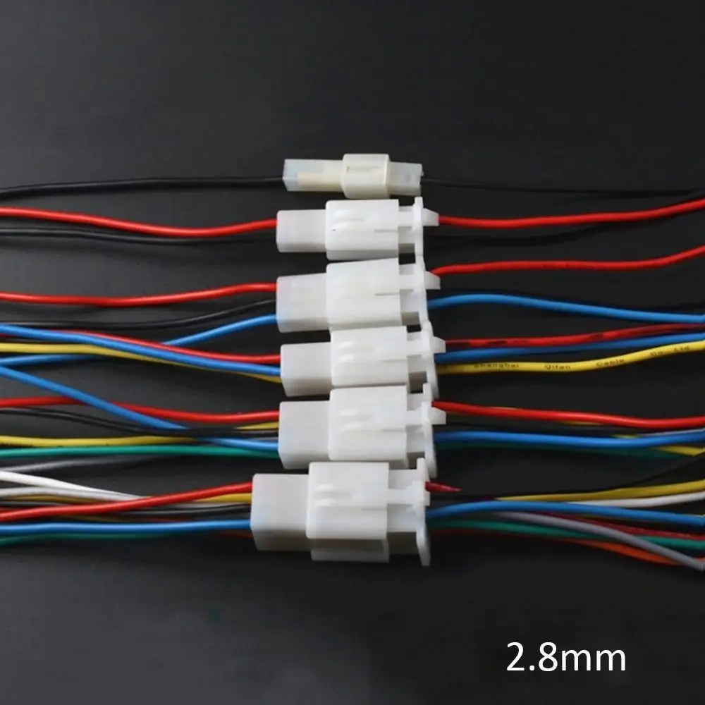 2.8mm 2/3/4/6/9 Pin Automotive Electrical Wire Connector Male Female Socket Cable Terminals Plug Kits Motorcycle Ebike Car