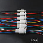 2.8mm 2/3/4/6/9 Pin Automotive Electrical Wire Connector Male Female Socket Cable Terminals Plug Kits Motorcycle Ebike Car