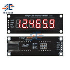0.36 Inch 4 Bits 6-Digit LED Digital Display Tube Module 5V 7 Segments TM1637 0.36" Anode Tube Decimal Display Module FIve Color