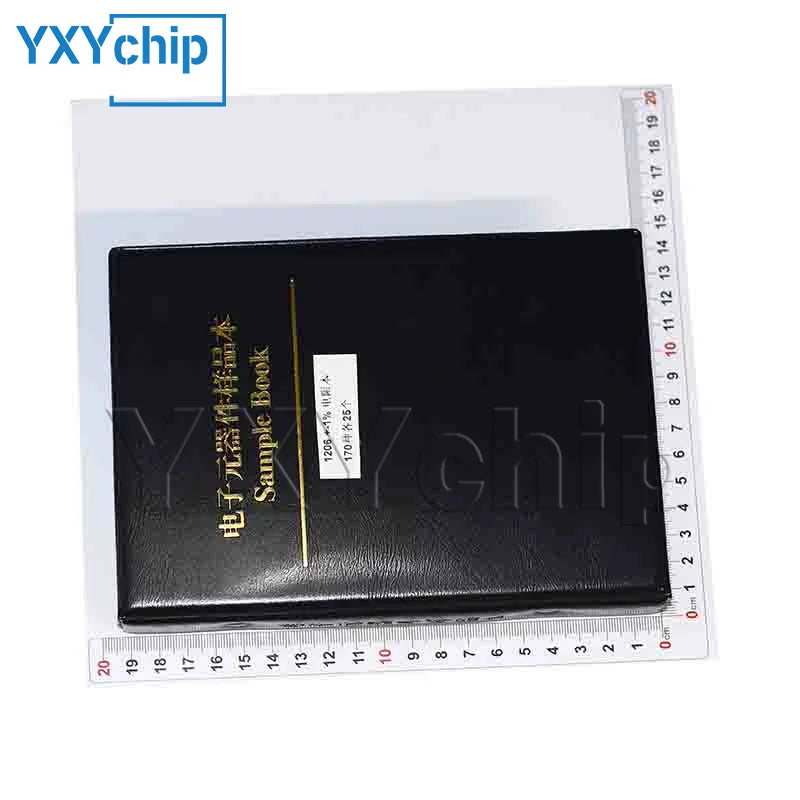 0201 0402 0603 0805 1206 1210 2010 2512 SMD Resistor Sample Book 0.1%1%5% Tolerance 170 Value Classification Resistor Kit 0R~10M