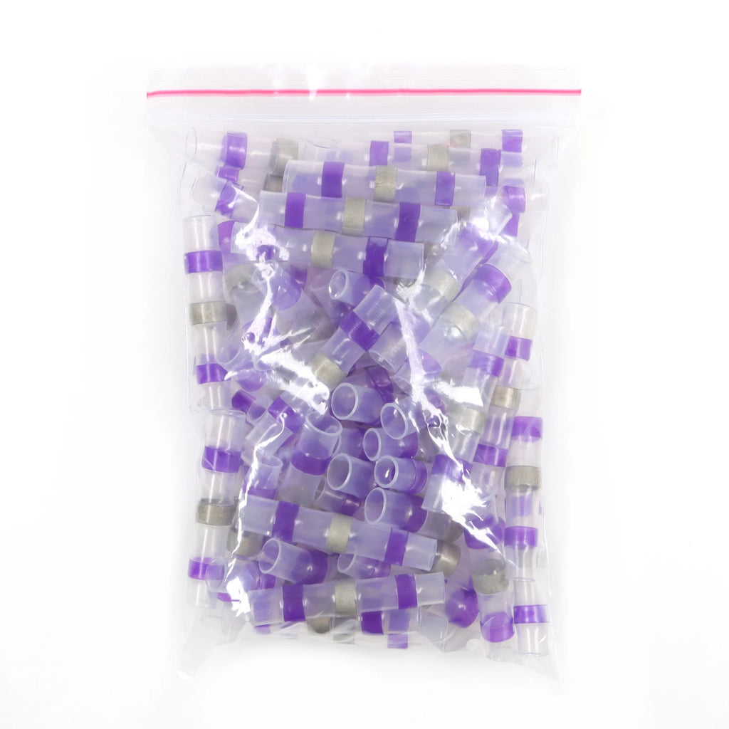 10 - 500pcs Solder Seal Wire Connectors 3:1 Heat Shrink Butt Crimp Terminals Waterproof Electrical Cable Splice Connector