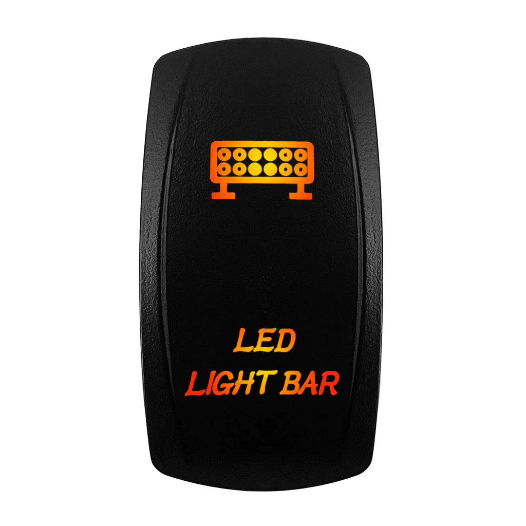 12V-24V Orange Led Rocker Switch Waterproof 20A Amber Light SPST DPDT Toggle Key for Car Boat ATV Camper Motorhome Auto Machine
