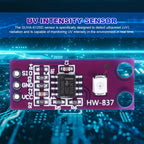 GUVA-S12SD Light Sensor Electronic PCB Board 2.5V-5V UV Spectral Intensity Sensor Module High Sensitivity for Arduino DIY Kit