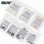 0201 0402 0603 0805 1206 1% 5% SMD Resistor Assorted Kit 1R-1M 10K 100K 1K 100R Resistance Set DIY