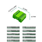 10sets Micro 2EDGRK-2.54MM Terminal Block Plug-in 15EDGKP 2P/3P/4P/5P/6P/8P Male and Female Green Screw Terminal KIt