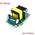 10Pcs/1pc AC-DC 5V 700mA 12V 300mA 3W 3.5W Isolated Switch Power Supply Module Buck Converter Step Down Board 220V Turn 5V/12V