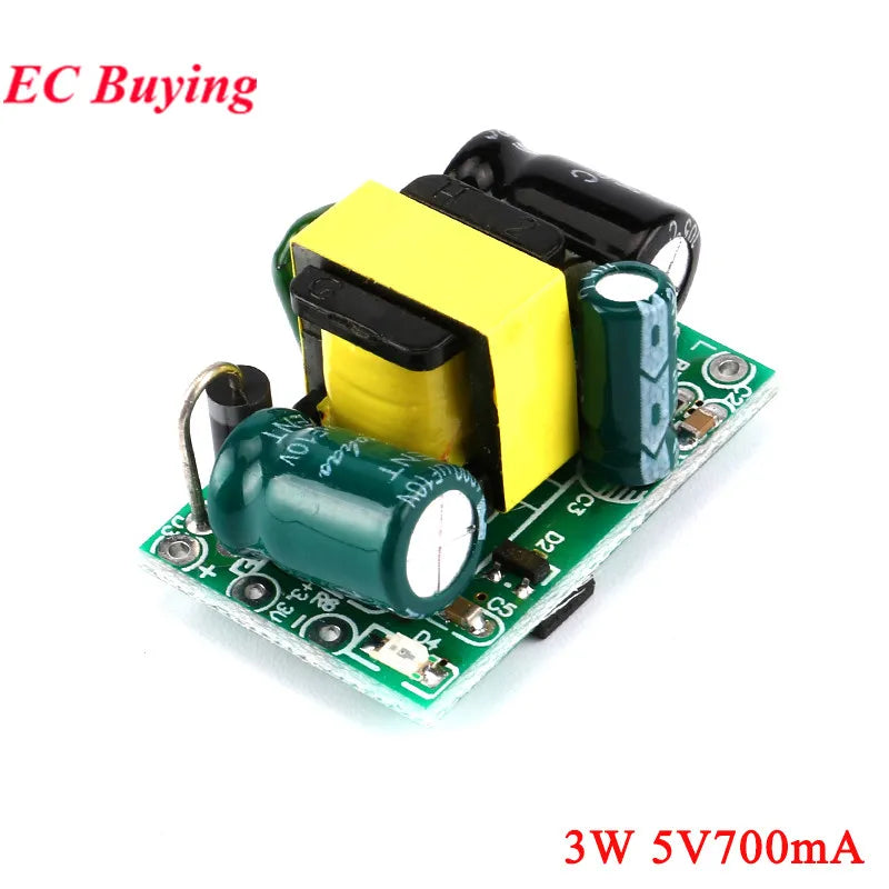 10Pcs/1pc AC-DC 5V 700mA 12V 300mA 3W 3.5W Isolated Switch Power Supply Module Buck Converter Step Down Board 220V Turn 5V/12V