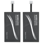 2PCS Universal Type‑C Wireless Charger Adapter Mobile Phone Sticker Charging Receiver