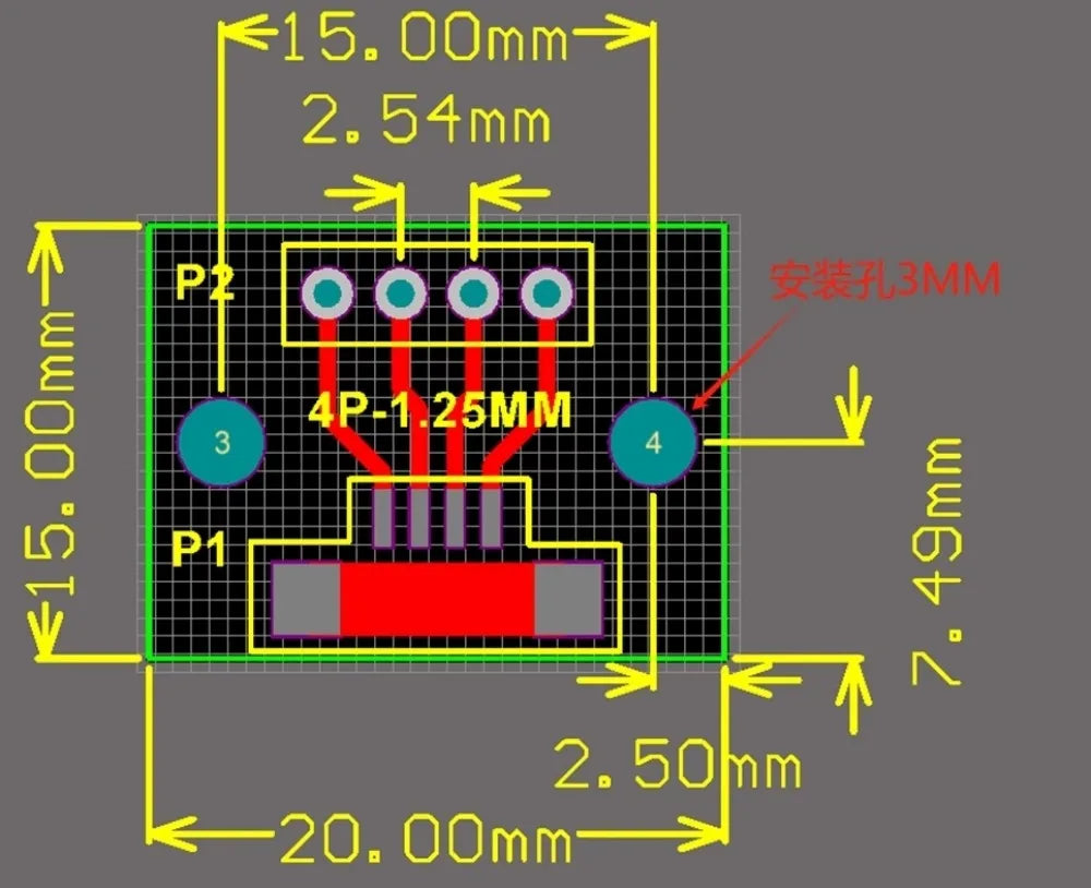 1PCS GH1.25 Adapter Plate 1.25 to 2.54MM Single Row, Welded GH1.25 Buckle Seat 4/6/8/10/12P