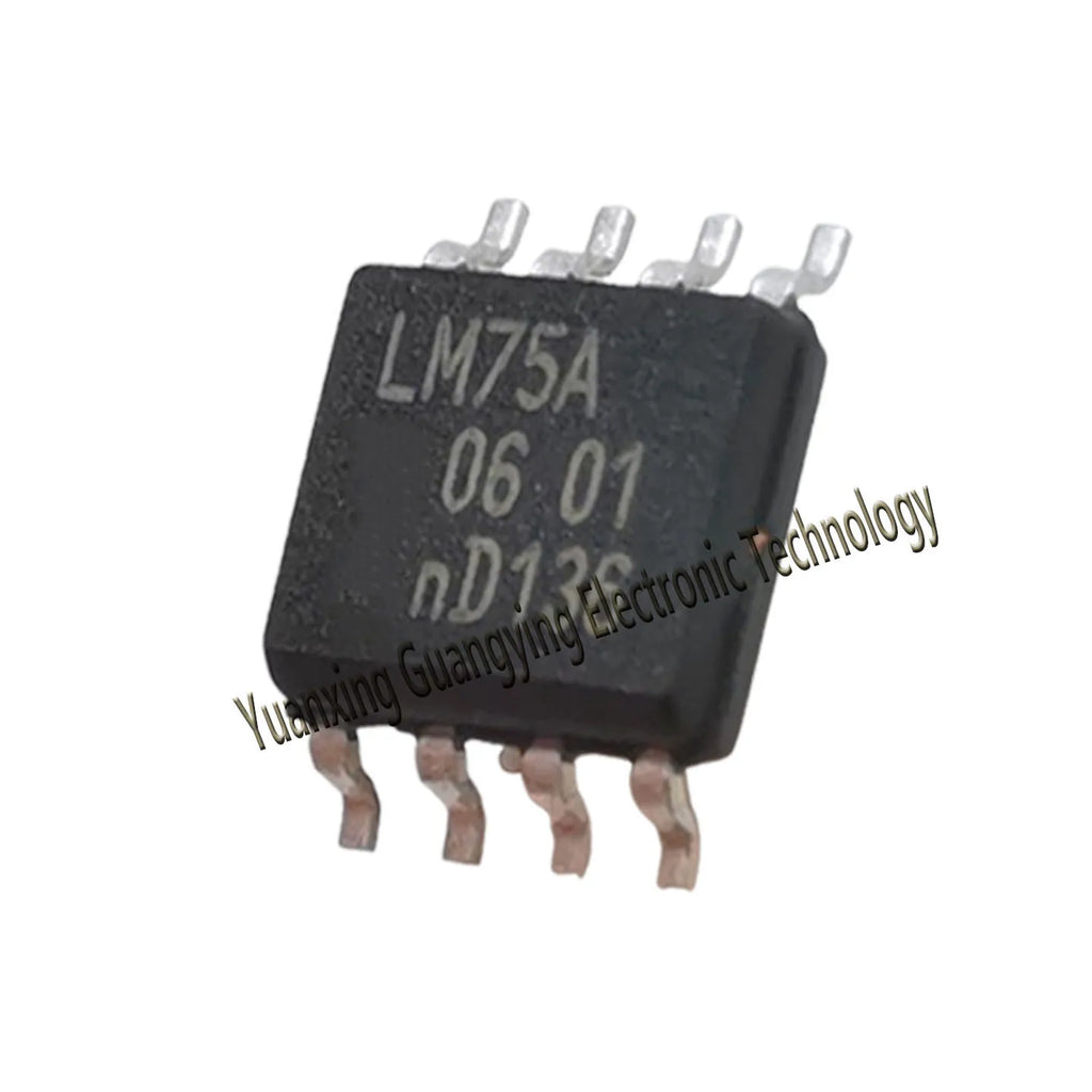 (5 pieces) LM75AD, LM75A, LM75 SOP-8 temperature sensors, surface-mount chips, 100% brand new