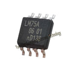 (5 pieces) LM75AD, LM75A, LM75 SOP-8 temperature sensors, surface-mount chips, 100% brand new
