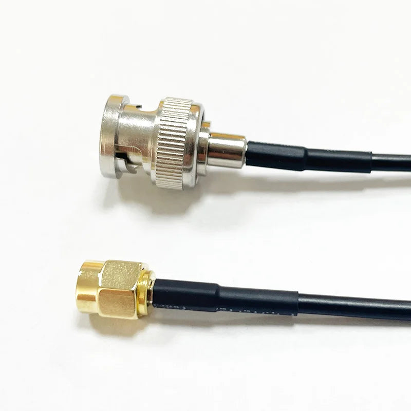 SMA Male to BNC Male RF Coaxial Extension Cable RG174 15CM/6In Different Length for Antennas