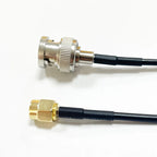 SMA Male to BNC Male RF Coaxial Extension Cable RG174 15CM/6In Different Length for Antennas