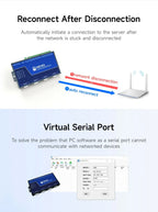 RS485/232/422 to RJ45 CDEBYTE NB183E/ES/S-V2 8-Channel Serial Server ModBus RTU to TCP Build-in Watchdog MQTT HTTP