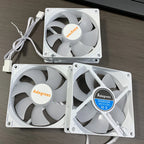 90MM RGB CPU Cooler Silent Cooling Fan 4PIN PWM PC Quiet DC 12V CPU Cooler Replacement White Fan