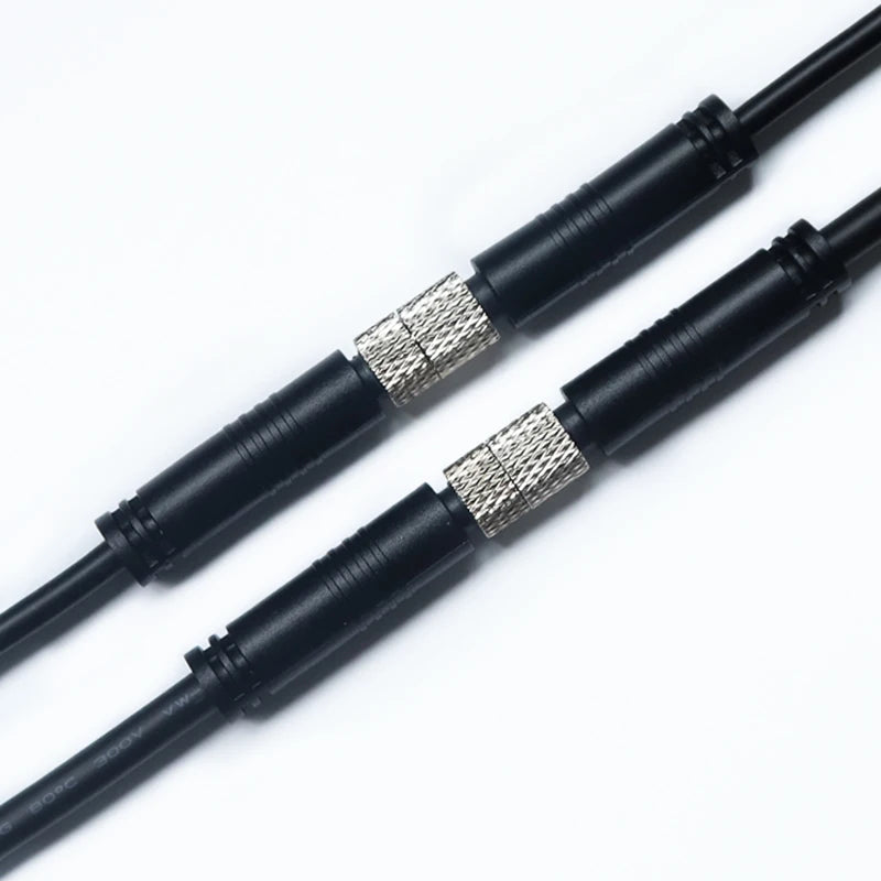 Waterproof M8 Male Female Aviation Plug Socket 3pin 4pin 5pin 6pin Straight Circular M8 Sensor Electrical Connector Power Cable