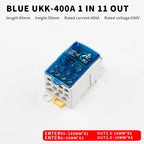 Distribution Box One In Several Out Power Wire Universal Electric Connector Junction Din Rail Terminal Block UKK 80A160A250A400A