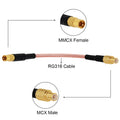 Wireless Modem Cable MCX Male to MMCX Female Straight Pigtail Adapter RG316 10cm/15cm/30cm/50cm Wholesale New