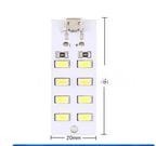 USB Light 5730 Smd 5V 430mA~470mA White  Mirco Usb 5730 20 LED Lighting Panel USB Mobile Light Emergency Night Light
