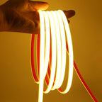 220V Dimmable COB LED Neon Strip Light 288Leds/M IP67 With Switch/Dimmer EU Plug Flexible Adhesive Tape for Home Garden Lighting