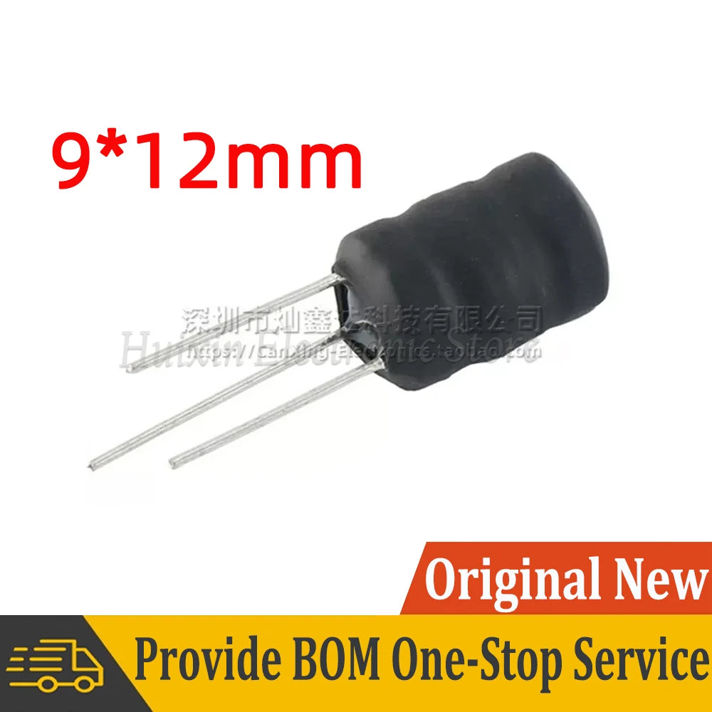 10pcs 3 Pin Ferrite Coil I Shaped Alarm Buzzer Boost Booster Step Up Inductor Inductance Choke Filter Drum Core Radial