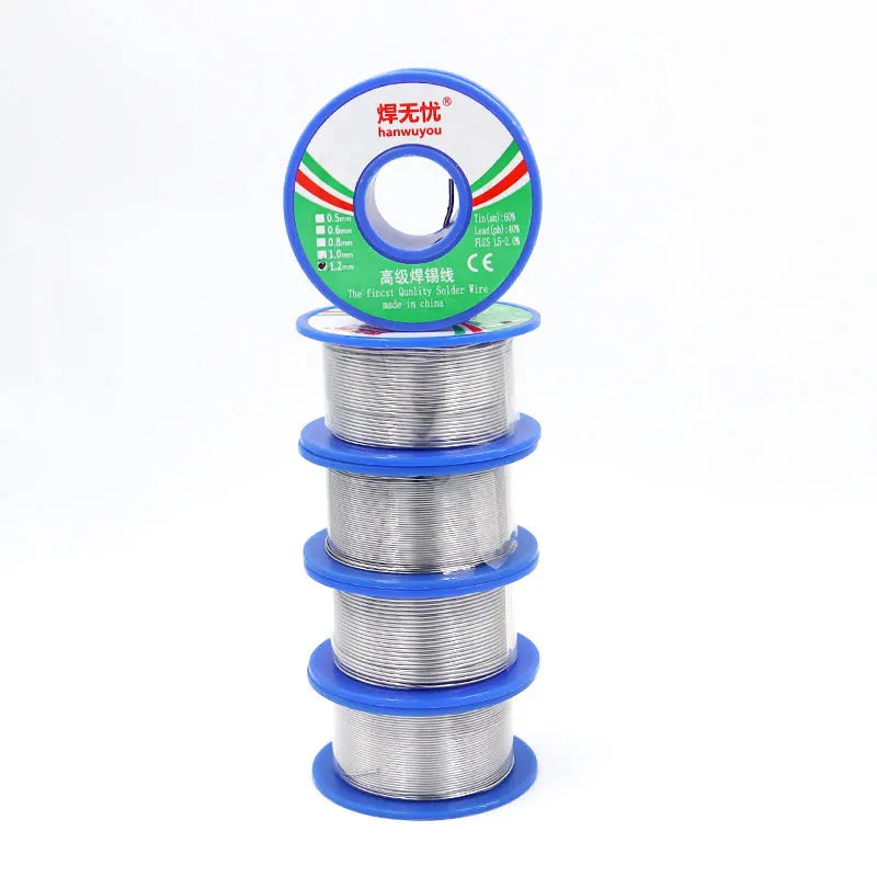 1pc 60/40 Solder Wire Rosin Core Tin Solder Wire Soldering Welding Flux 1.5-2.0% Iron Wire Reel 50g Diamater 0.5 0.6 0.8 1 1.2mm