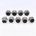5/8' Male Socket GX16 Circular Connector 2Pin3pin4pin 5pin6pin7pin8pin9pin10pin Diameter 16mm L73 RS765 DF16 M16