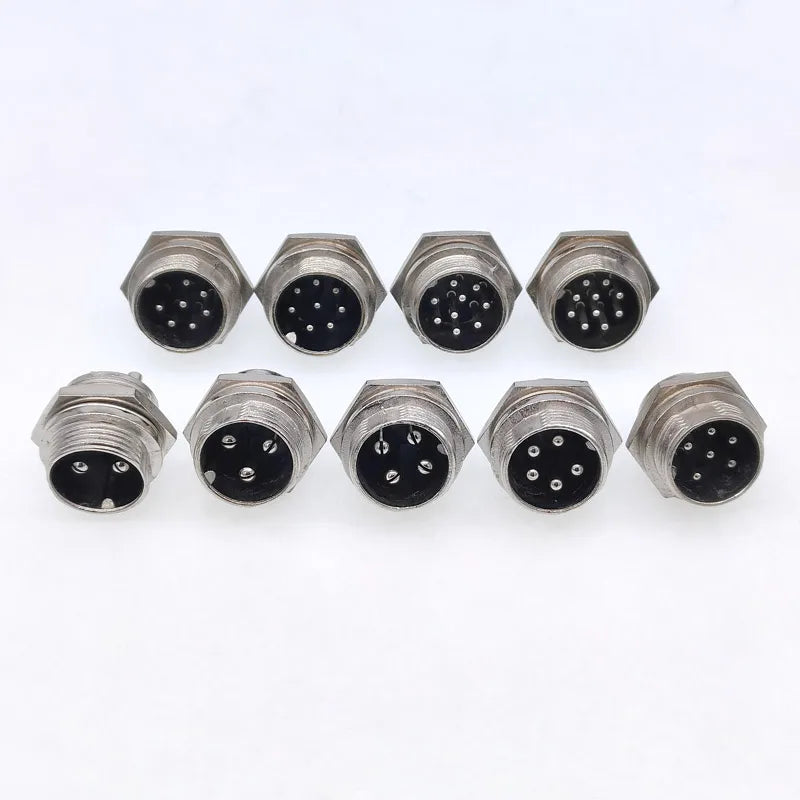 5/8' Male Socket GX16 Circular Connector 2Pin3pin4pin 5pin6pin7pin8pin9pin10pin Diameter 16mm L73 RS765 DF16 M16