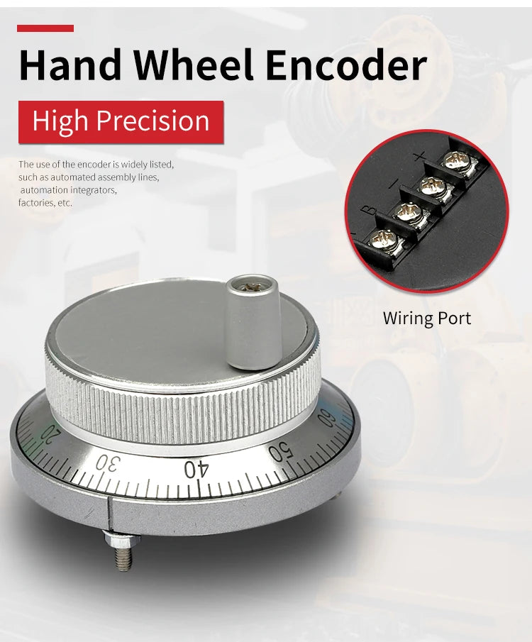 ABILKEEN HES-2M Incremental Rotary Encoder 100~2500PPR Available 38MM Magnetoelectric Rotary Encoder 8MM Semi-Hollow Shaft