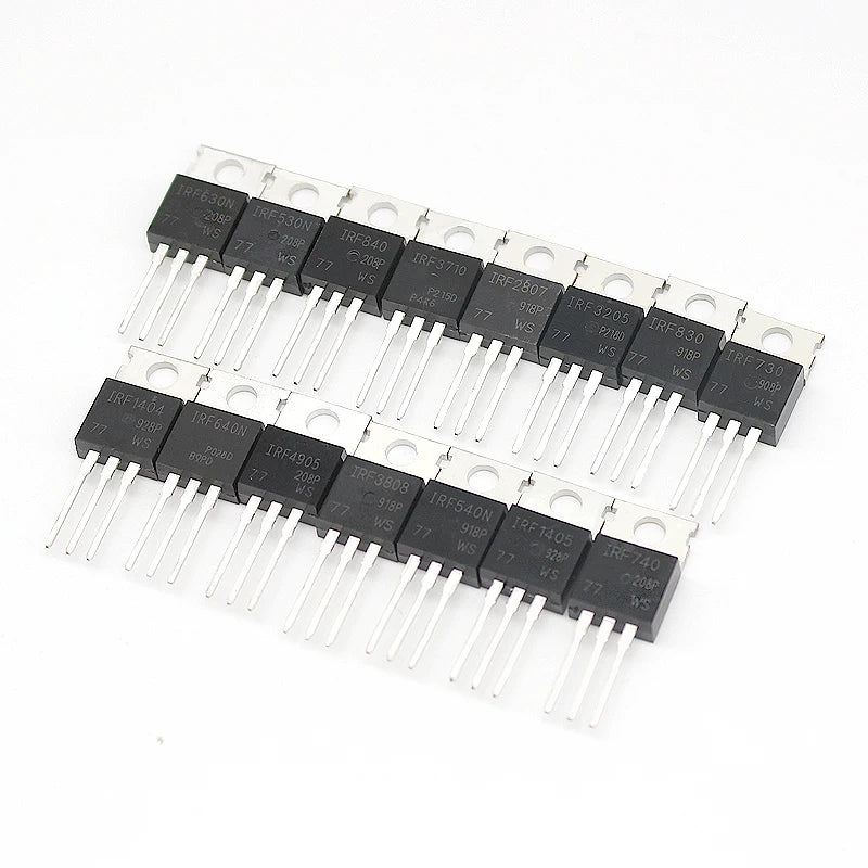 5PCS IR Mosfet Transistor IRFZ44N IRF3205 IRF540 IRF740 IRF840 IRF4905 IRF9540 IRFB4110 IRF1404 N-CH Power MOSFET TO-220 package