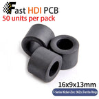 Anti-Interference Ferrite Toroid Core Ni-Zn - High Frequency Common Mode Inductor Ring for Electronic Equipment