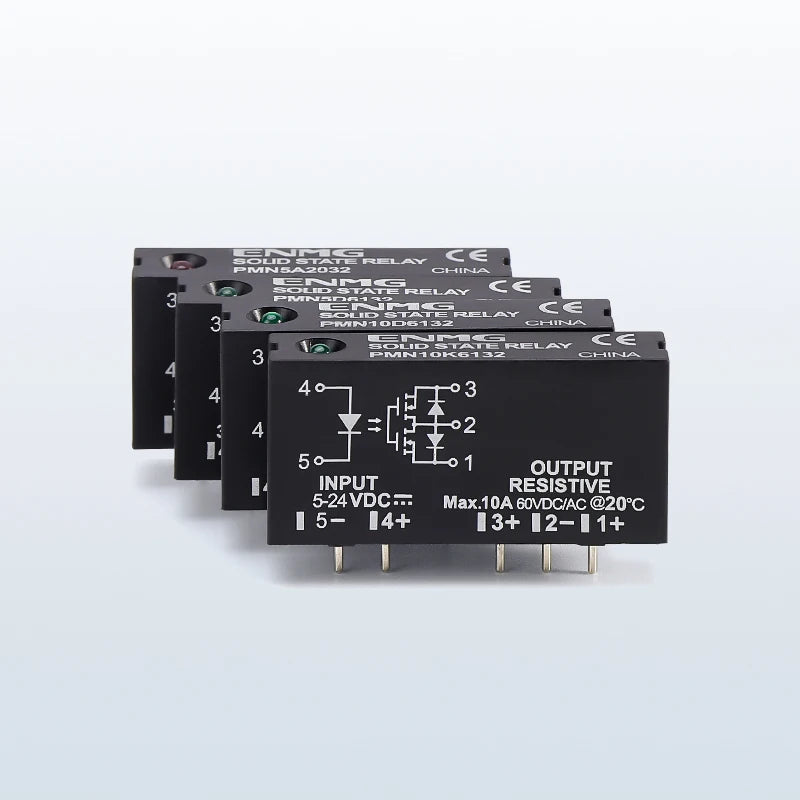 ENMG PMN5D6132 DC Solid State Relay SSR 5A 60V PCB Mount Relay 3-32V Input 5-60V Output Optical Isolation MOSFET Relay