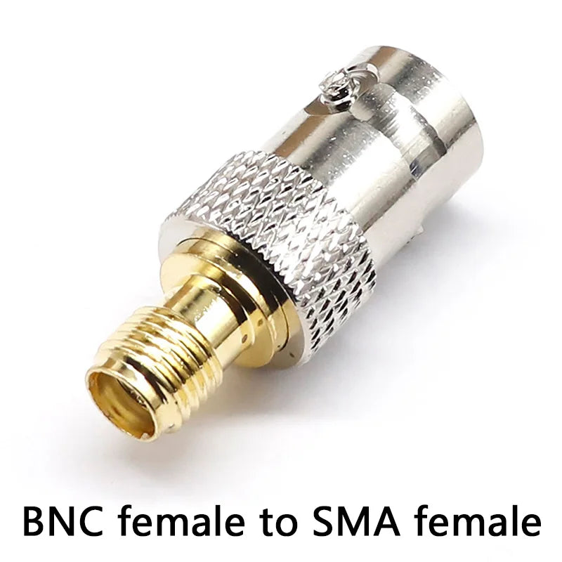 SMA Male Plug to BNC Female M/F Radio Antenna Connector RF Converter M/F Radio Antenna Adapters Kit Coaxial SMA to BNC Adapter