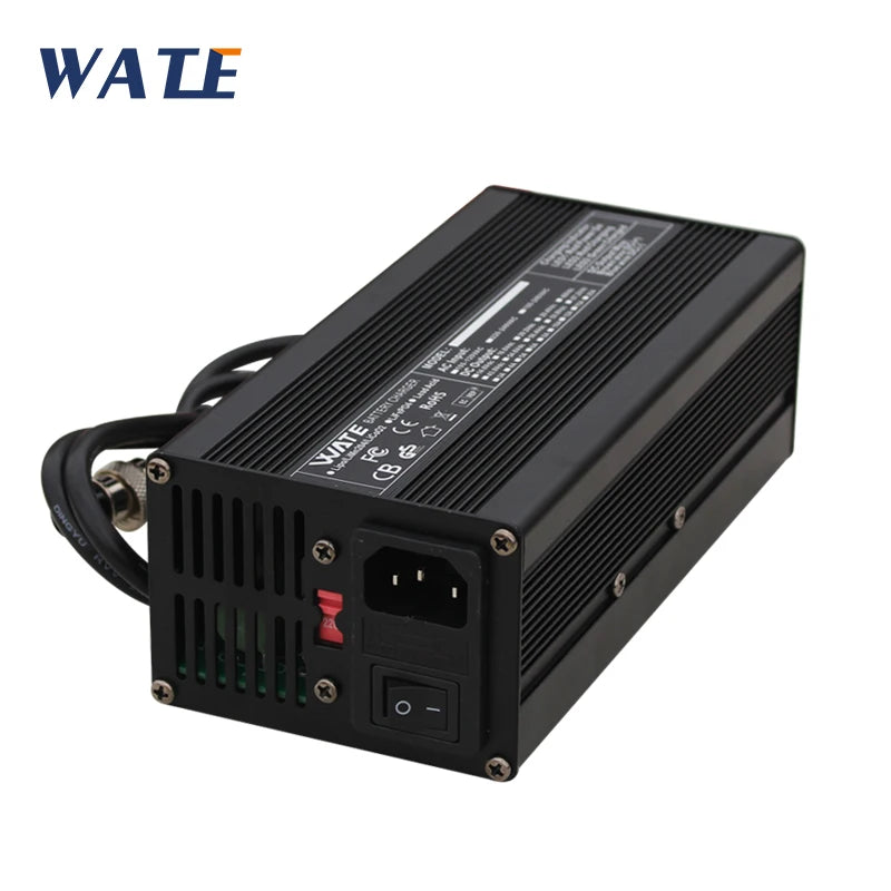 67.2V 5A Lithium Battery Charger For Pack 16S 60V Li-ion Lipo Aluminum Case With Fan