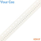 500pcs 0201F 0201 SMD Resistor 1% 1/20W 0R 5.1R 10R 100R 1K 2K 4.7K 5.1K 10K 20K 47K 100K 510K 1M Resistance