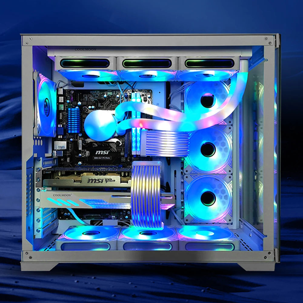 Flexible RGB LED Light Strip Bar ARGB Board Cover For Computer Power Supply ATX 24PIN GPU Video Card Cables And Case