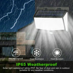 4pcs 468 LED Solar Led Lamp Outdoor Solar Light with Motion Sensor Wall Lights Waterproof Sunlight Powered for Garden Decoration