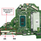 FH5AT LA-K093P Mainboard For Acer Aspire A515-56 Laptop Motherboard With CPU i3 i5 i7 RAM 4GB Test OK