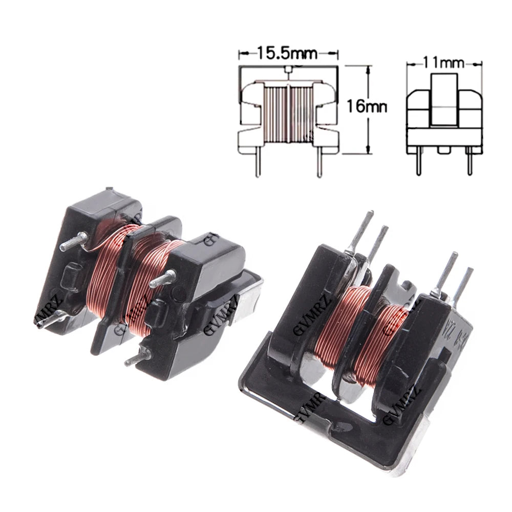 5PCS 10mH 20mH 30mH 40mH 50mH UU9.8 Common Mode Choke Inductor For Filter Pitch