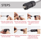 OEM/ODM RJ45 IP67/68 Waterproof Ethernet Aviation Round Connector Threaded Female PCB POE Network Cable socket