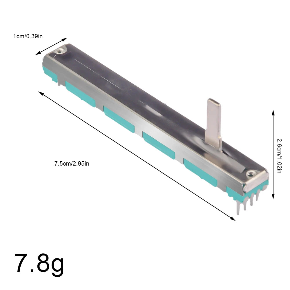 5PCS/Lot Slide Straight Slide Liner Potentiometer Resistor B103 10K Ohm Slide Potentiometer Double Linear 10K Potentiometer