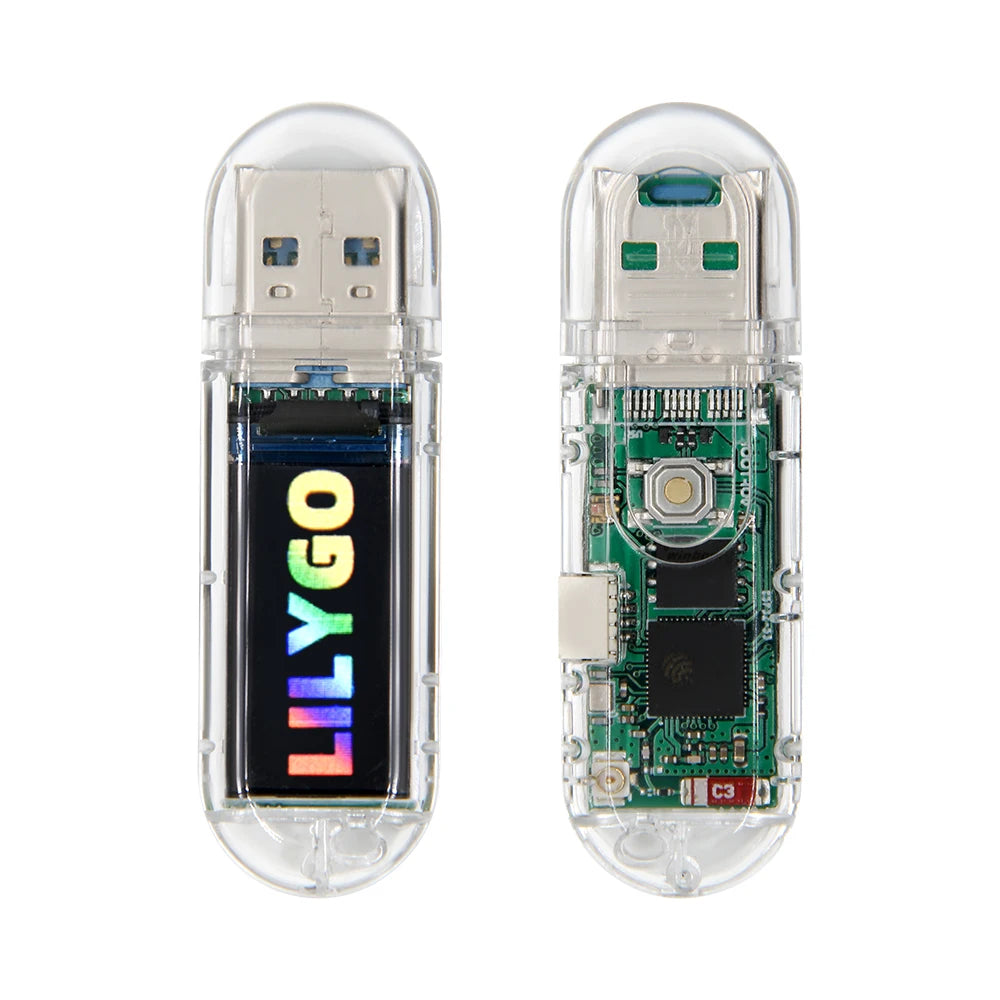 LILYGO® T-Dongle-S3 ESP32-S3 Development Board With Screen Dongle 0.96 inch ST7735 LCD Display Support WiFi Bluetooth TF Card