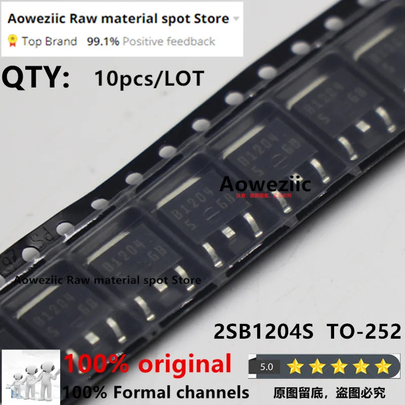 Aoweziic 100% New Imported Original 2SJ599 J599  2SK2414 K2414 2SB1204 B1204 2SC5707 C5707 TO-252 P-channel MOS Transistor