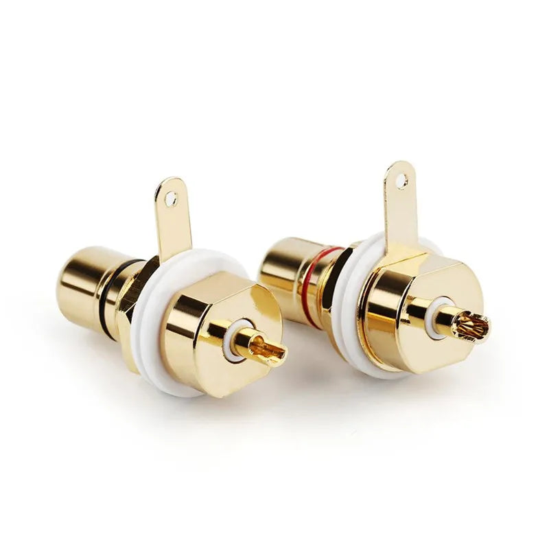 Audio Jack RCA Connector Female Socket Speaker Terminal Chassis Panel Mount CMC Connectors Cycle Nut AV Consumer Electronics