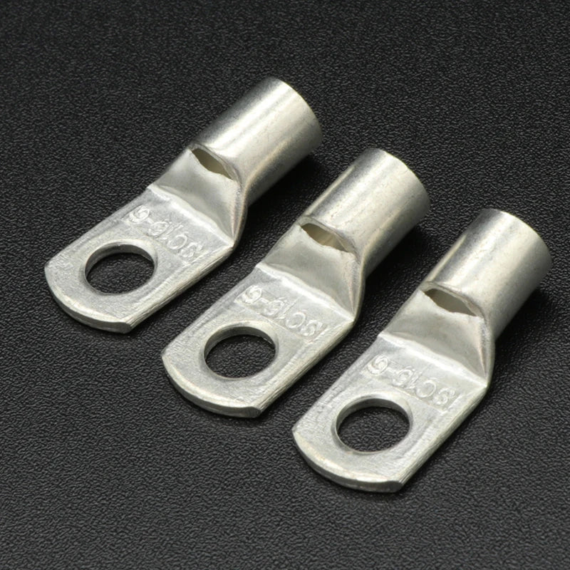 SC Type Wire Nose Terminal SC6 SC10 SC16 SC25 Bare Copper Battery Block Lugs Hole ID 6 8 10 12mm Crimp Wire Connector