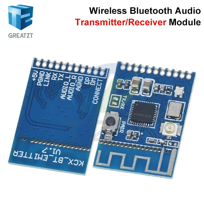 Bluetooth Module 5.3 Audio Transmitter Module 20 Meters Stereo GFSK Transceiver Earphone Board Wireless Speaker