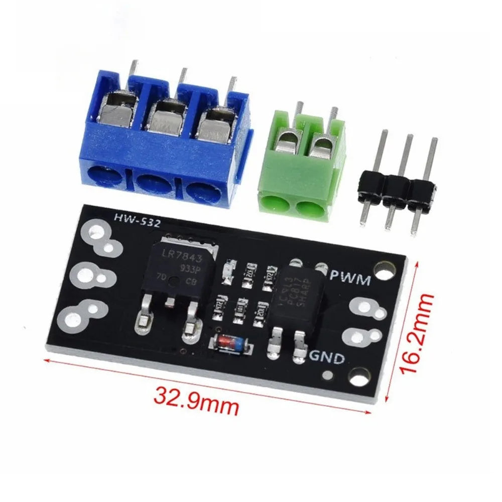 10PCS Isolated MOSFET Module FR120N LR7843 D4184 Replacement Relay DIY Power Switch